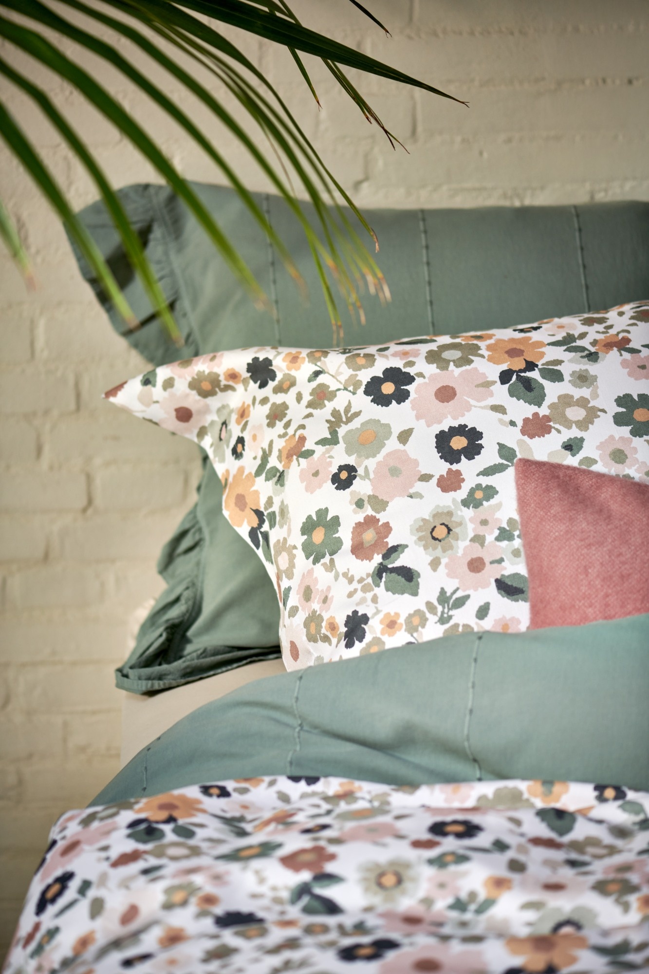 Housse de couette COTTON DREAM Vert Mer 240x220 cm