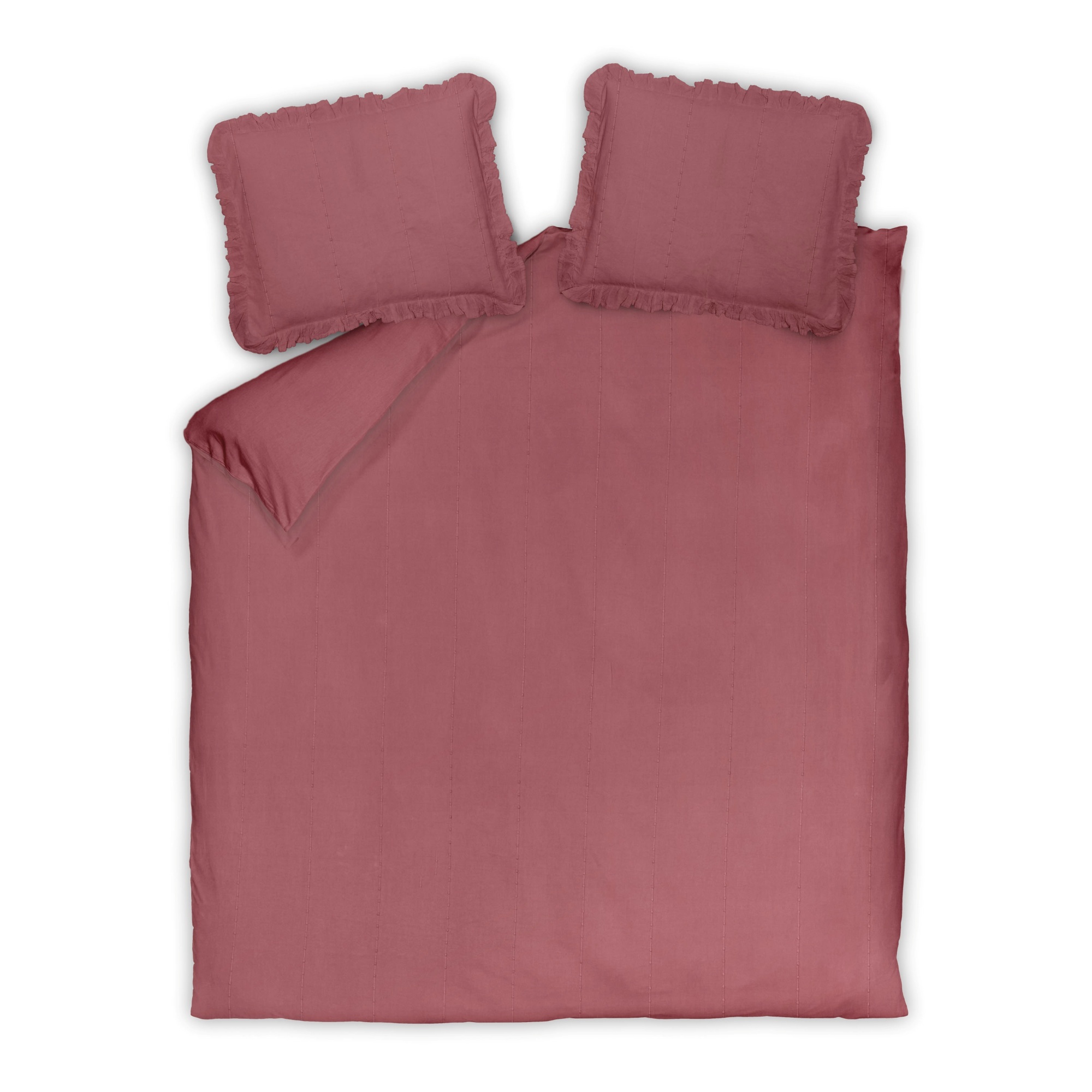 Housse de couette COTTON DREAM Rose Sauvage 140x220 cm