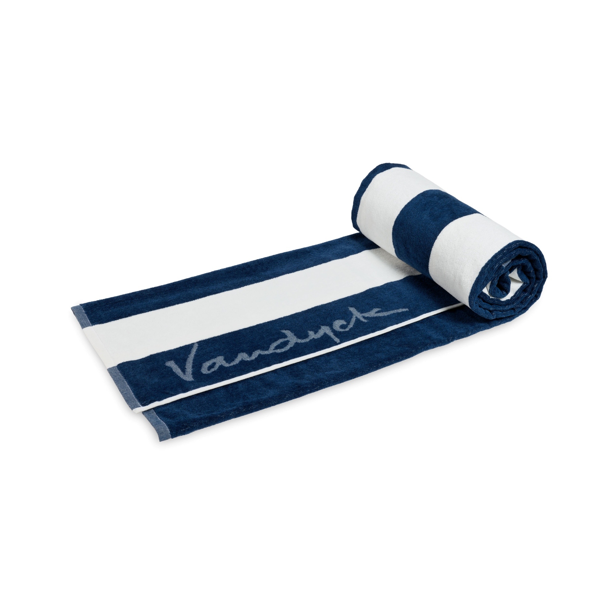 PALMA STRIPE Blue Ink Beach Towel
