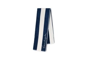 Serviette de plage PALMA STRIPE Encre bleue 100x200 cm