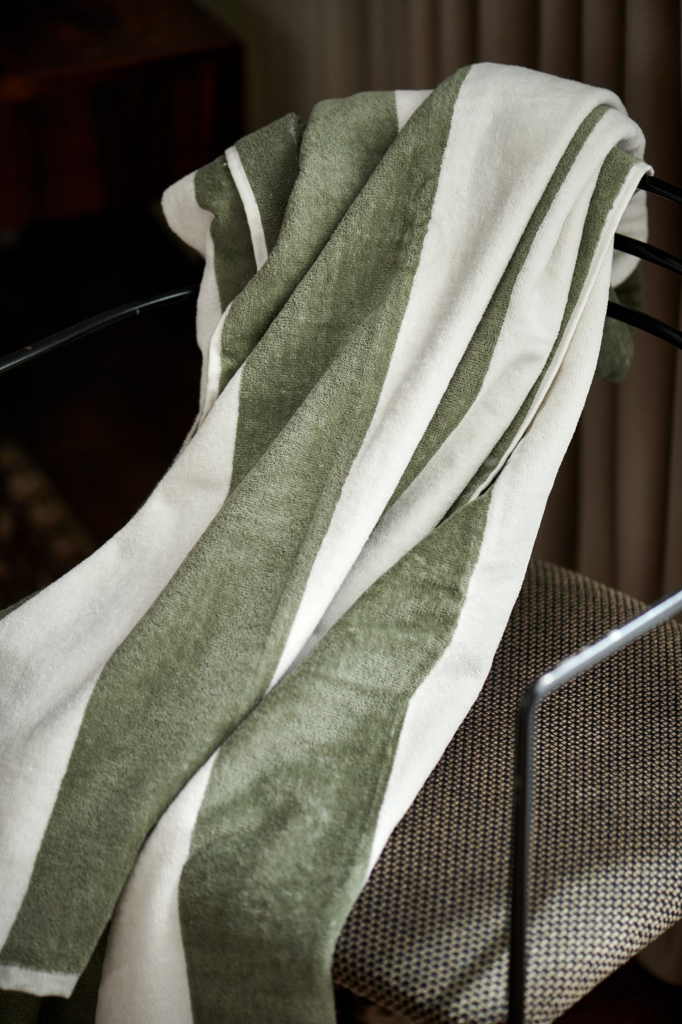 Strandlaken PALMA STRIPE Salie