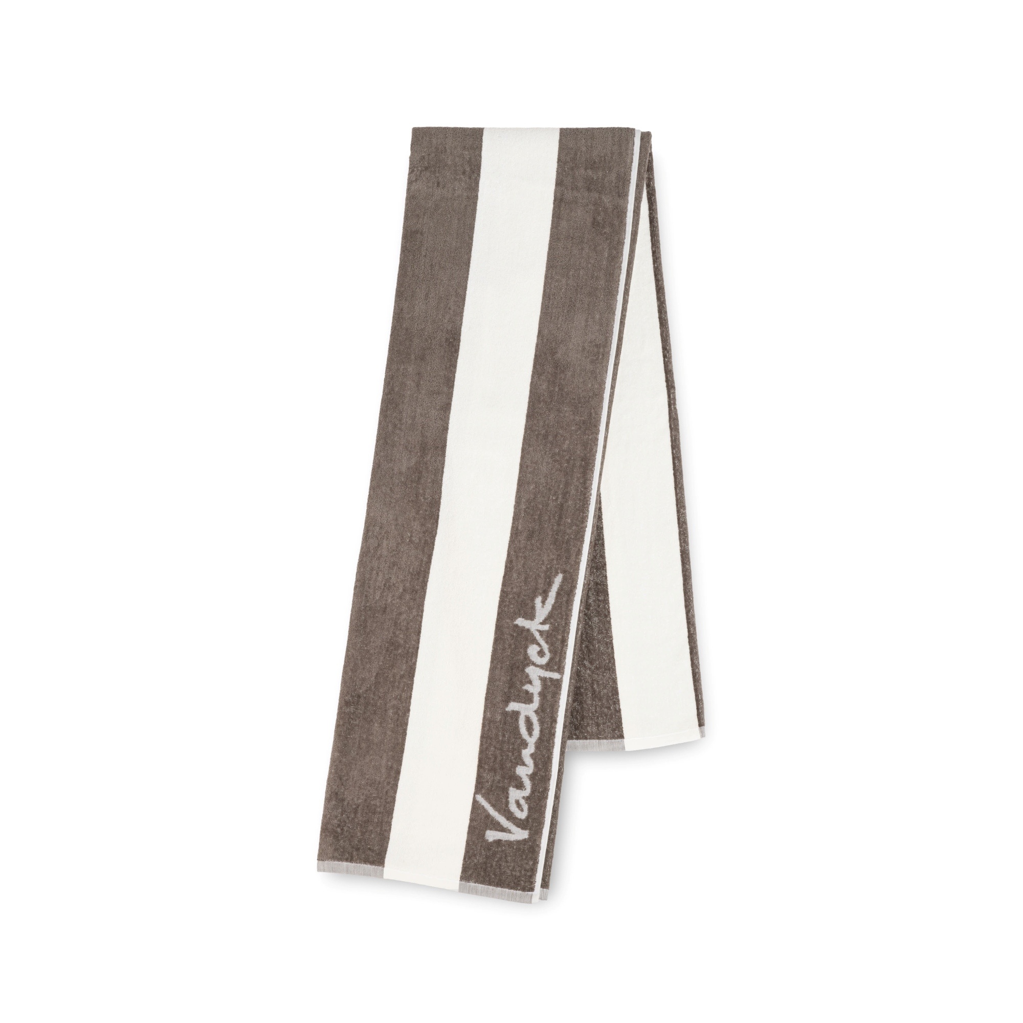 PALMA STRIPE Urban Taupe Beach Towel