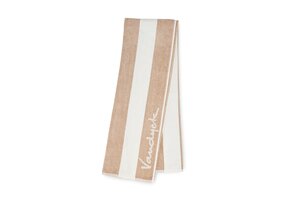 Serviette de plage Palm Stripe couleur amande