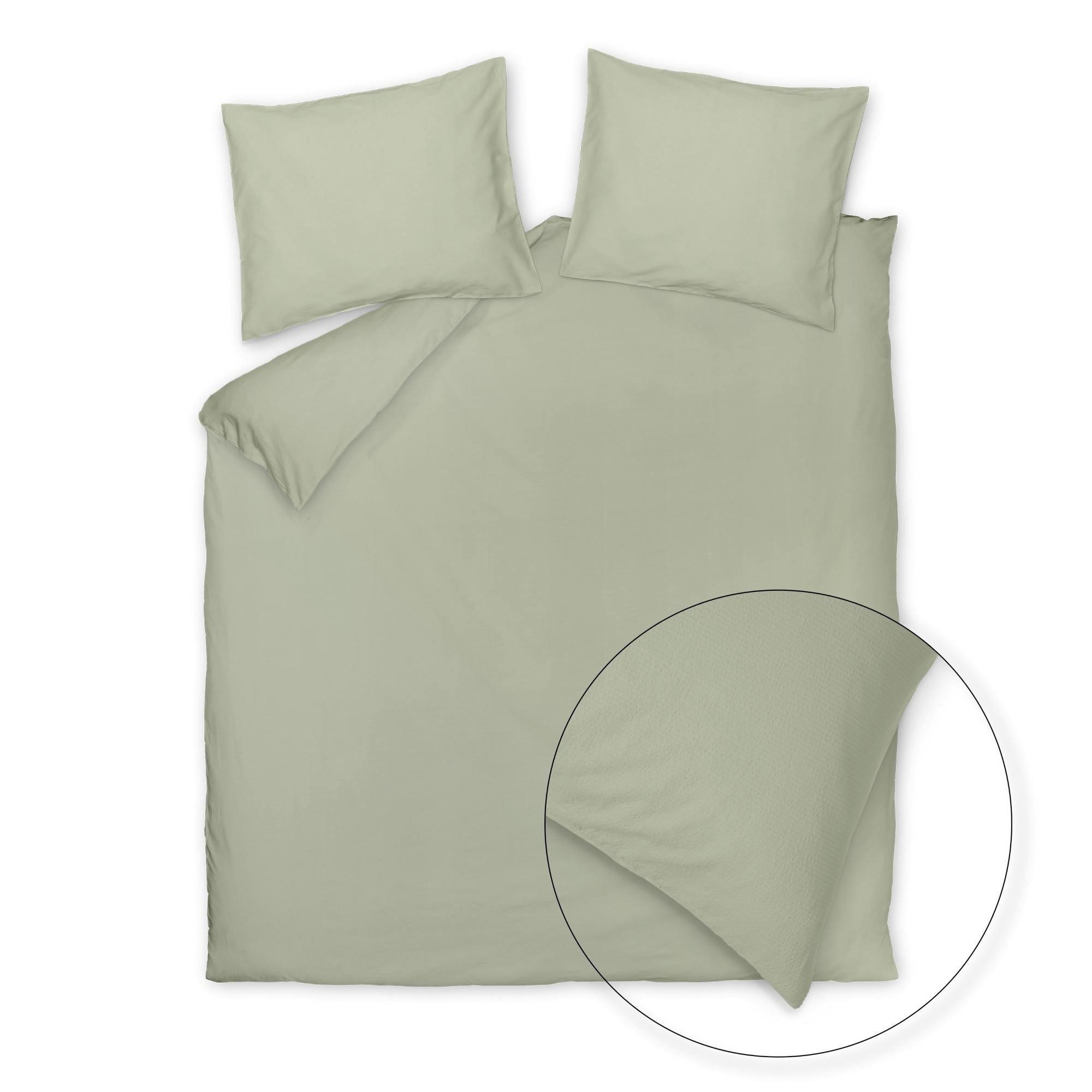 Dekbedovertrek COTTON BREEZE Smoke Green 240x220 cm