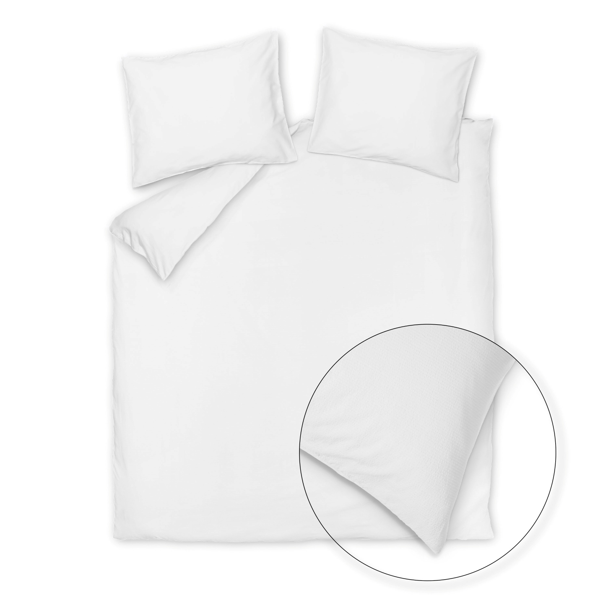 Housse de couette COTTON BREEZE Blanche 240x220 cm