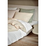 Housse de couette COTTON BREEZE Sable blanchi 140x220 cm