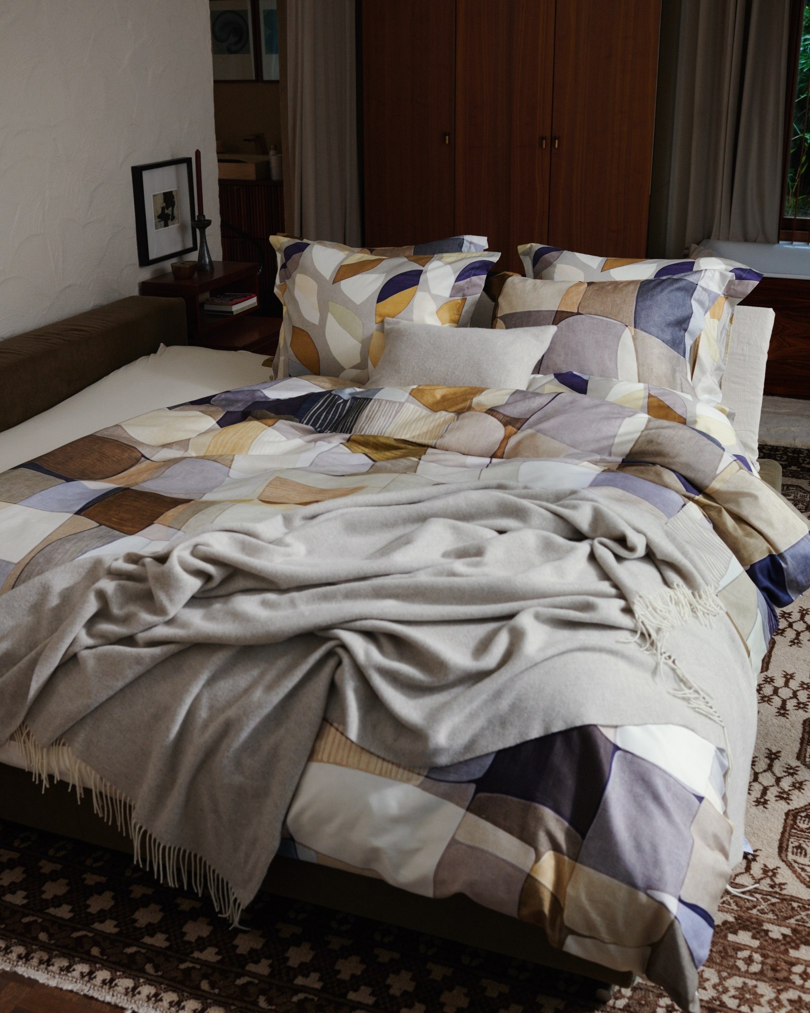 Housse de couette LEAFCODE Pistache 200x220 cm