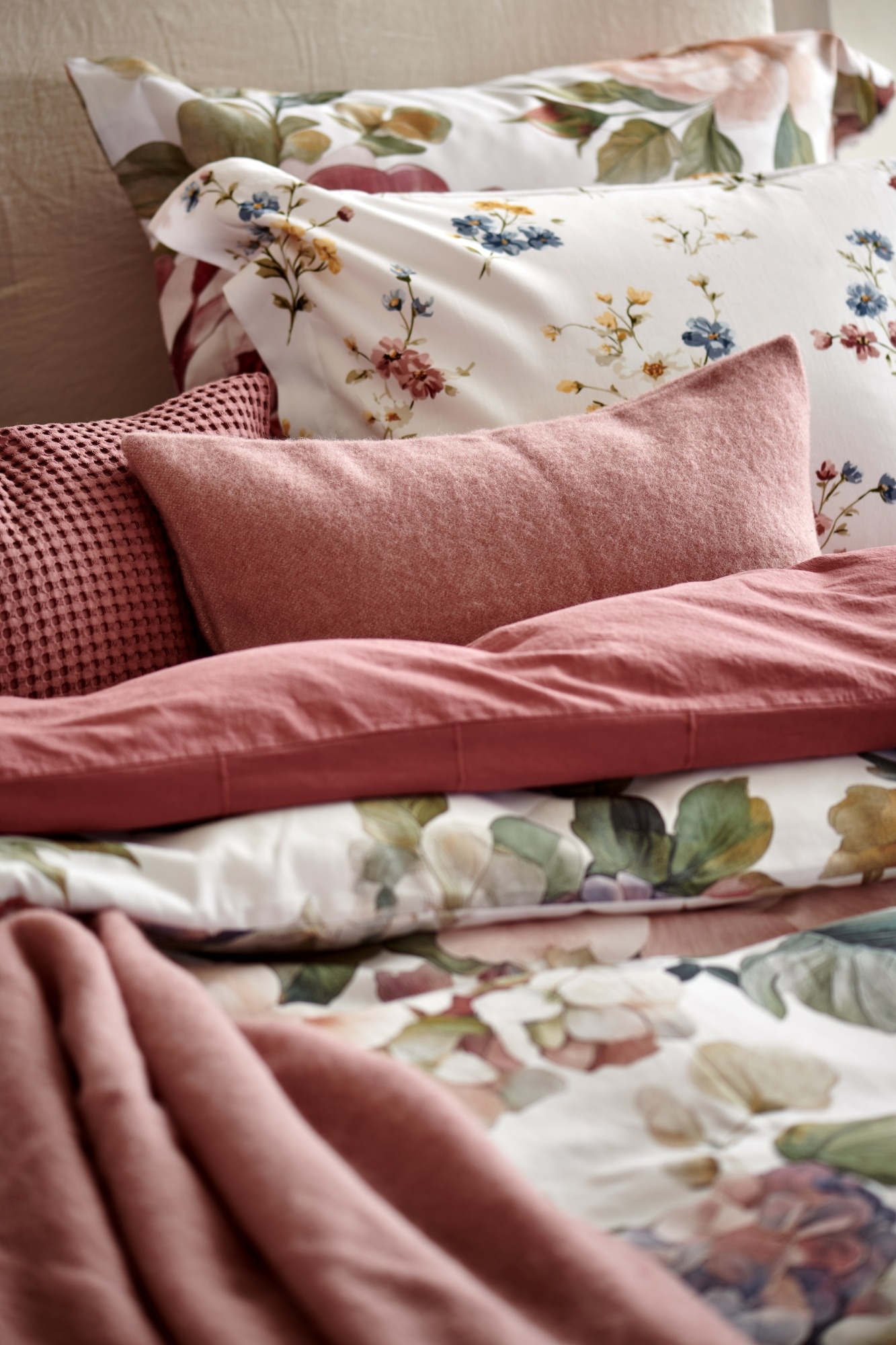 Housse de couette SOFT FIELDS Crème Beige 140x220 cm