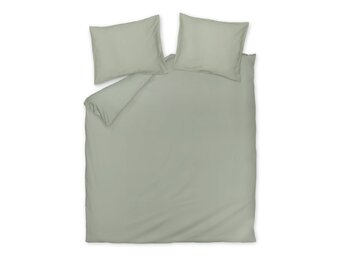 Housse de couette SATIN LUXE Vert fumé 200x220 cm