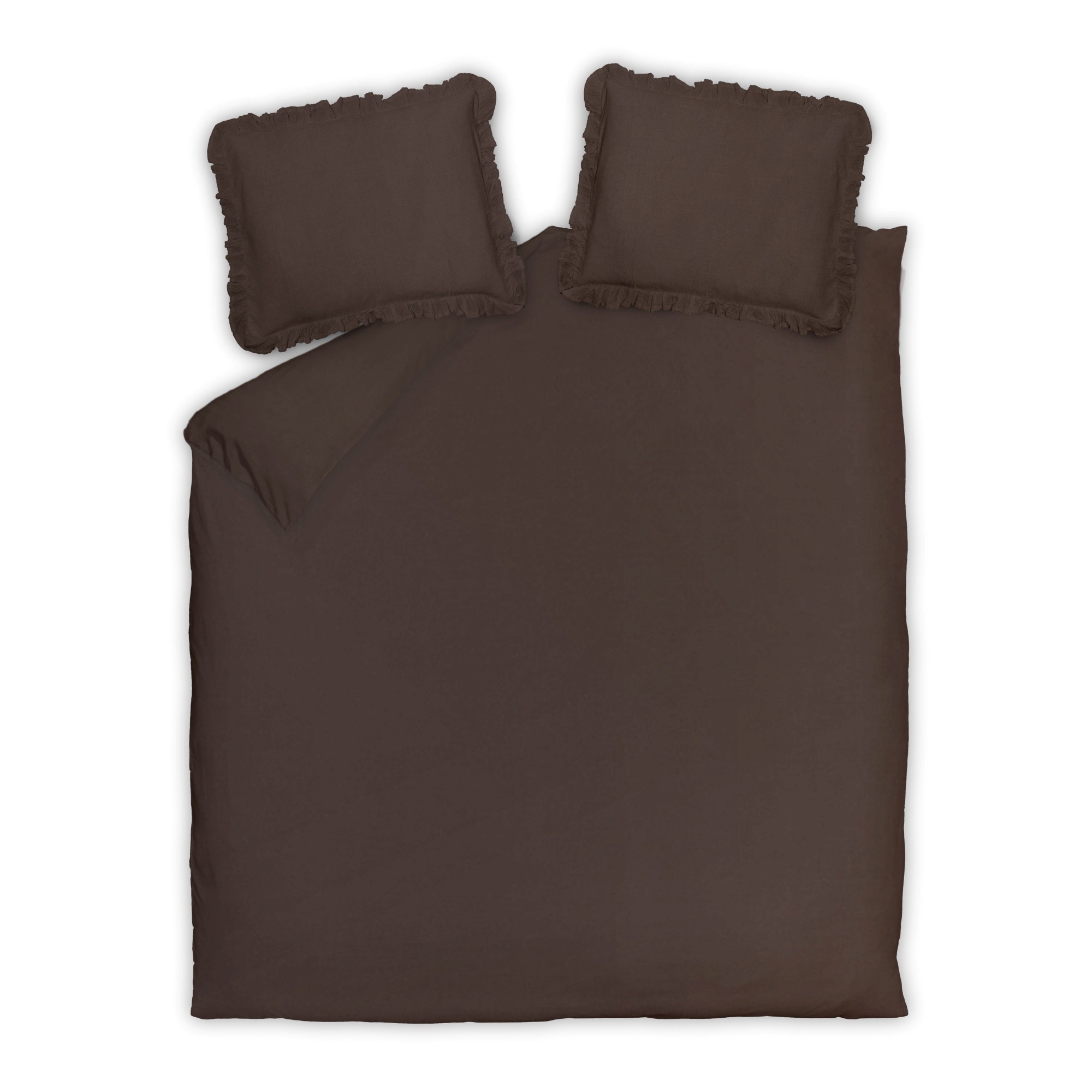 Housse de couette Vandyck PURE 83, couleur Truffe foncée, 240 x 220 cm
