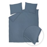 WASHED COTTON dekbedovertrek 140x220 cm Faded Denim (katoen)