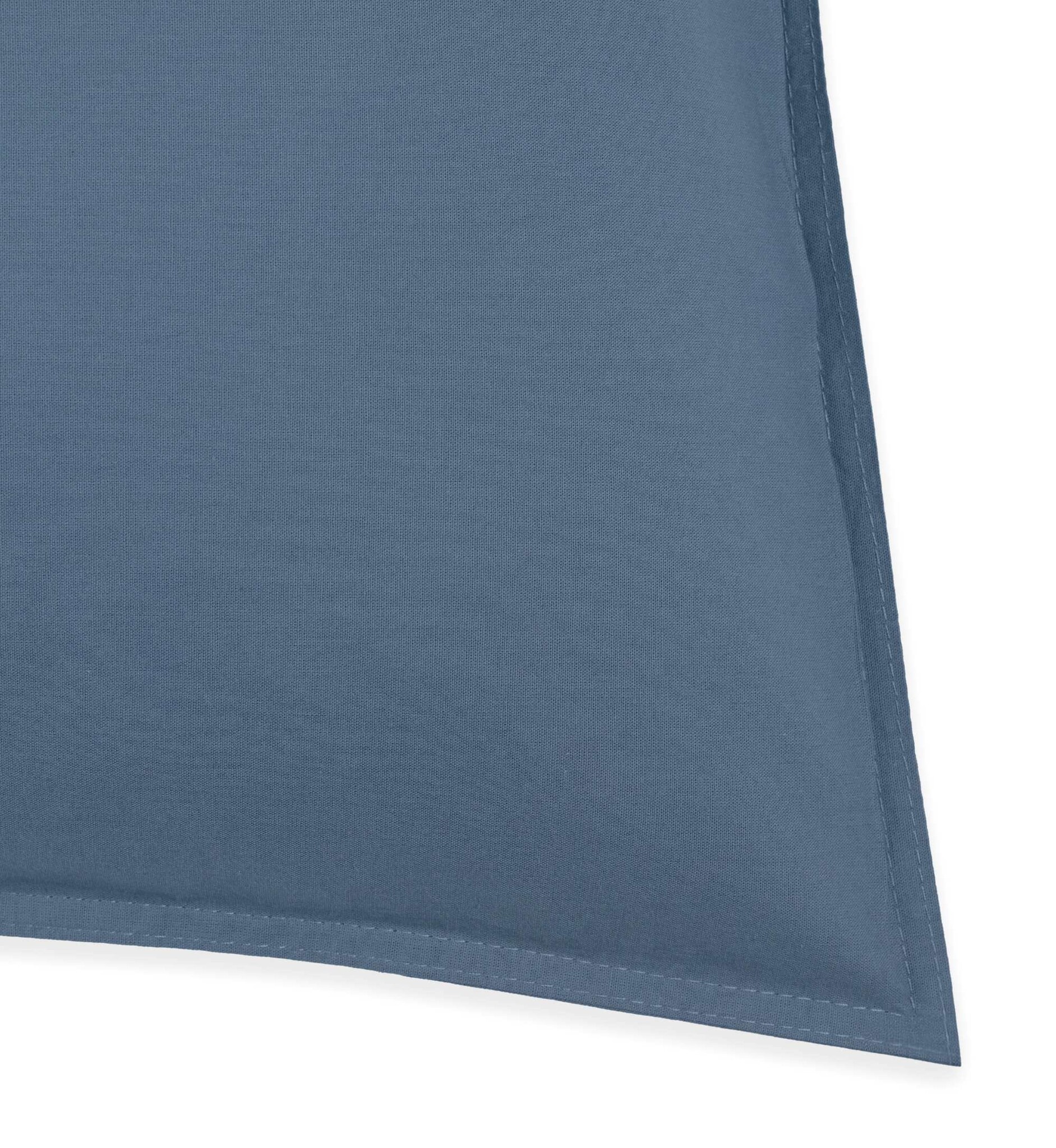 Taie d'oreiller en coton lavé 60x70 cm Denim délavé (coton)