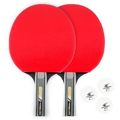 Tafeltennis bat set Cornilleau Sport duo pak rood