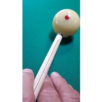 Shaft end sight/direction engraving Van den Broek biljarts Shaft end sight/direction engraving