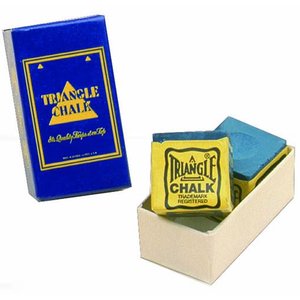 Triangle billiard chalk Blue