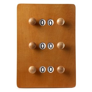 Scoreboard liten lys brun
