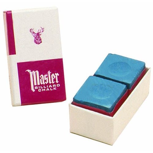 Master Master biljart krijt Blauw 2 stuks In een doosje