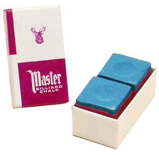 Master billiard chalk Blue 2 pieces - Van den Broek billiards