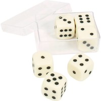 6 Dice 16 mm in box BUFFALO 6 Dice 16 mm in box