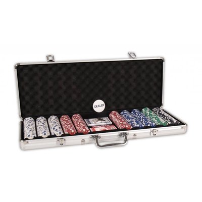 Poker koffer aluminium 500 Chips