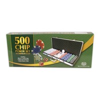 BUFFALO Pokerboks i aluminium 500 chips