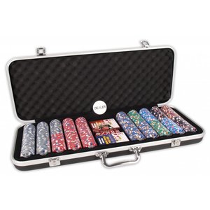 Pokerset DLX 500 Clay Chips 14gr Valuie