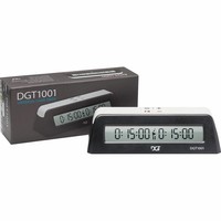 DGT 1001 digitale schaakklok zwart/wit DGT DGT 1001 digitale schaakklok zwart/wit