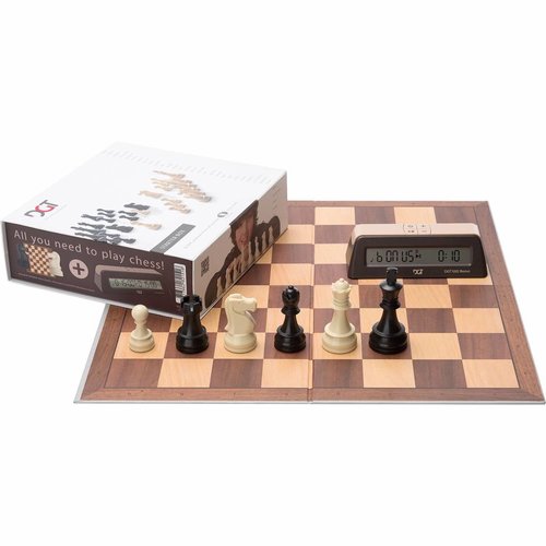 DGT chess starter set brown DGT DGT chess starter set brown