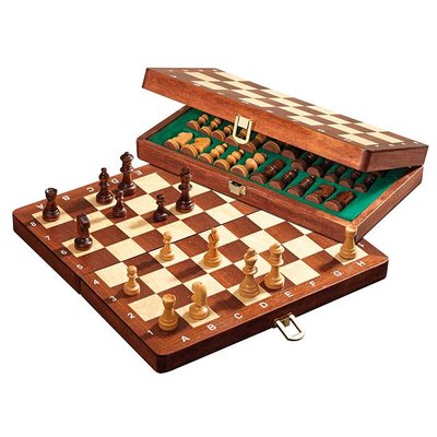 Philos travel chess set deluxe magnetic 26.5x13.5