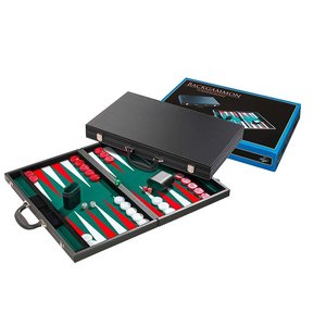 Backgammon groen tournament 54x32cm