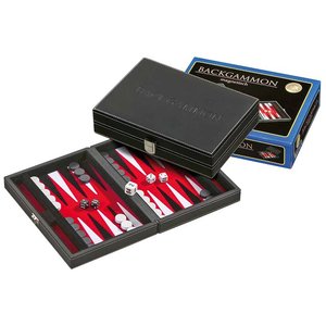 Backgammon Tinos klein rood 23x16.5cm