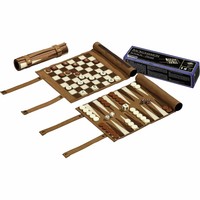 PHILOS Philos Backgammon, sjakk og dam reisesett ruller