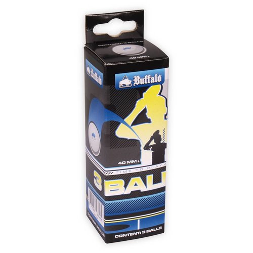 Table tennis balls Buffalo Competition 3* 3pcs. BUFFALO Table tennis balls Buffalo Competition 3* 3pcs.