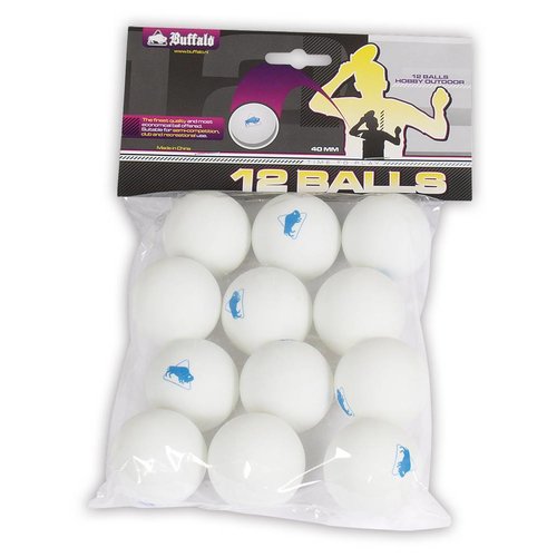 BUFFALO Tafeltennisballen Buffalo Hobby Outdoor 12st.