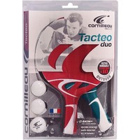 Table Tennis Bat Cornilleau Tacteo Duo Pack Red/Green CORNILLEAU Table Tennis Bat Cornilleau Tacteo Duo Pack Red/Green