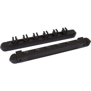 Wall cue rack for 6 cues various colors