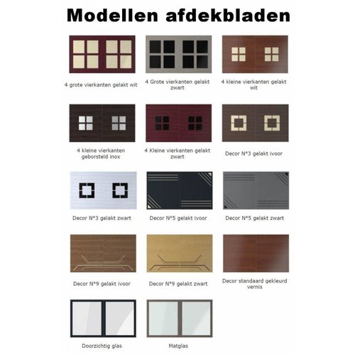 Montfort Afdekblad standaard in kleur