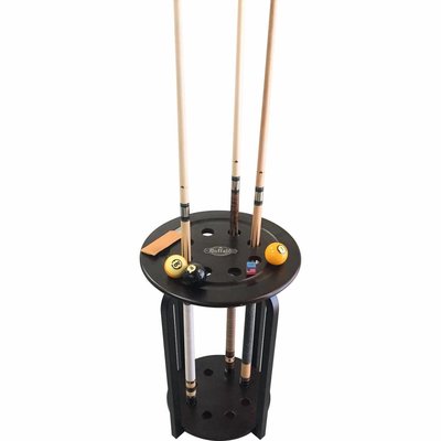 Round cue rack for 8 cues
