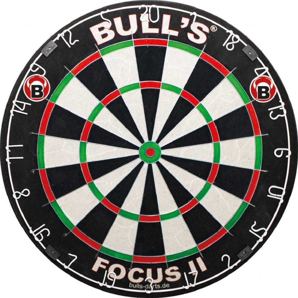 BULL'S Focus II Bristle Dart Board Van den Broek Biljarts