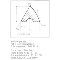 Set poolrubber Artemis K66 per set 6 stuks