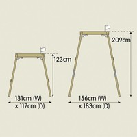 TP-Toys  meegroei schommelframe Explorer hout