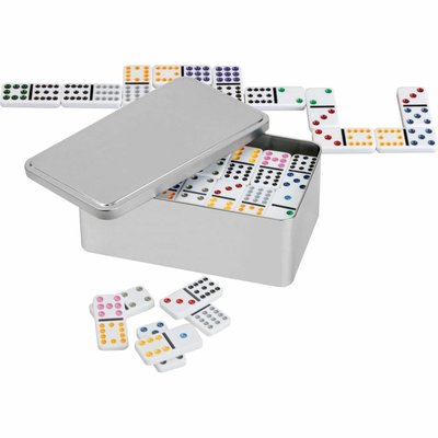 Domino dubber 12 in metalen box