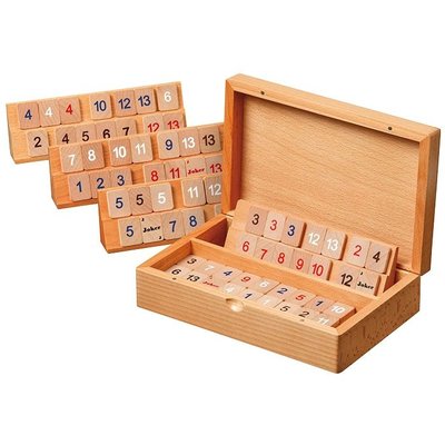 Rummy cassette beukenhout 22x14,5cm