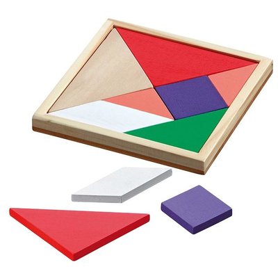  Tangram farget 15x15cm