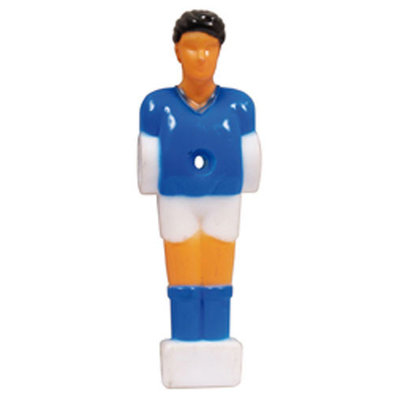 Blauwe en witte Soccerman 13 mm H=10,8 cm