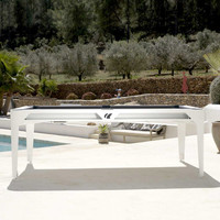 CORNILLEAU Hyphen outdoor pool table white 6,5 foot incl accessories
