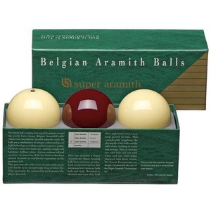 ARAMITH Caramboleballer Super Aramith mørkerød. Caramboleballer Super Aramith mørkerød.