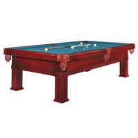 Dynamic Pool table Dynamic Bern, 8 or 9 foot mahogany.