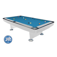 Dynamic Pool table Dynamic II satin white 7 foot.