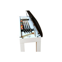 Bank met opberg vak kleur Glanzend wit. Dynamic Bank met opberg vak kleur Glanzend wit.